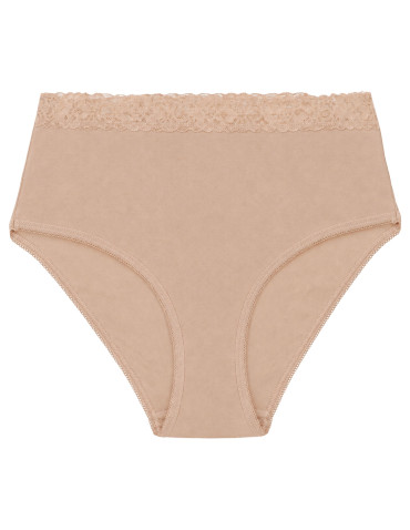 Eleganckie figi damskie maxi bikini z koronkowym pasem 4-pak - WIELOKOLOROWY  - produkt 2