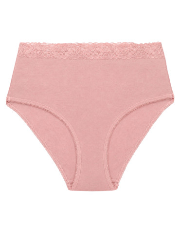 Majtki z wysokim stanem - Eleganckie figi damskie maxi bikini z koronkowym pasem 4-pak WIELOKOLOROWY - produkt 3