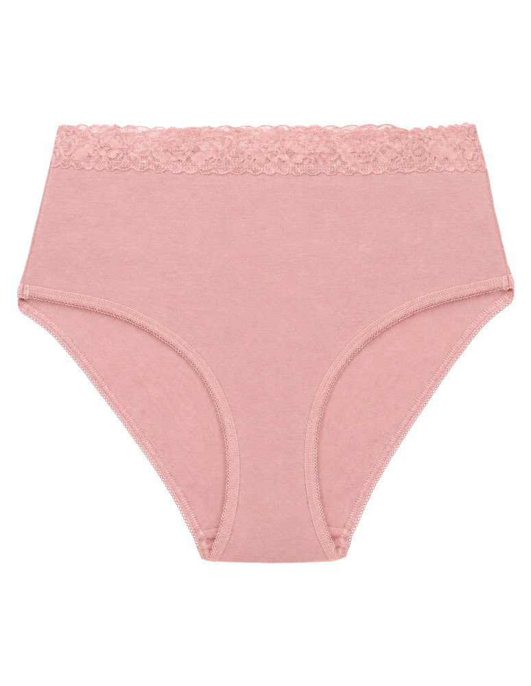 Majtki z wysokim stanem - Eleganckie figi damskie maxi bikini z koronkowym pasem 4-pak WIELOKOLOROWY - produkt moraj.pl 3
