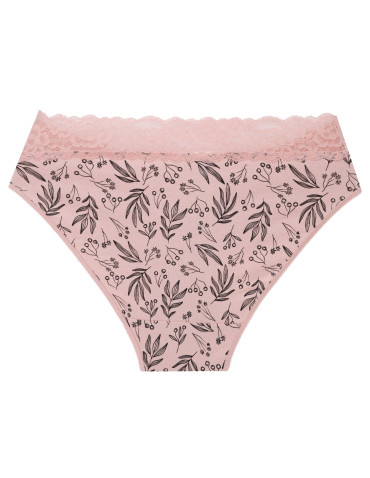 Wygodne majtki damskie o kroju bikini z szeroką koronką 4-pak - WIELOKOLOROWY  - produkt 2