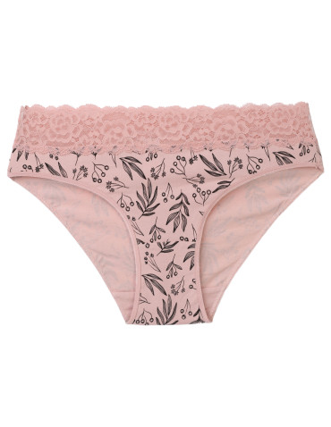 Majtki figi - Wygodne majtki damskie o kroju bikini z szeroką koronką 4-pak WIELOKOLOROWY - produkt 3