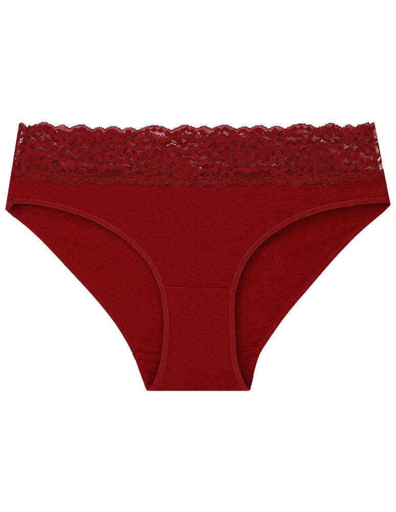 Majtki figi - Wygodne majtki damskie o kroju bikini z szeroką koronką 4-pak WIELOKOLOROWY  - produkt moraj.pl 6