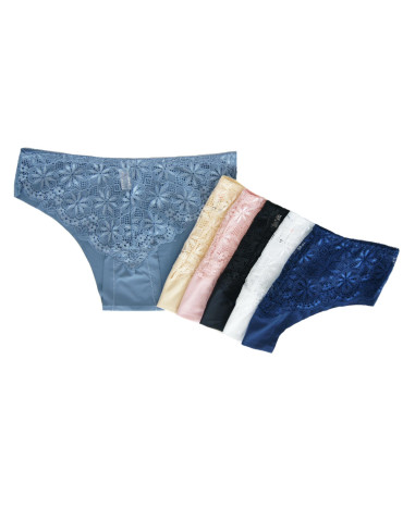 Majtki Figi damskie cięte laserowo z koronką