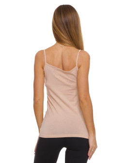 Damski bawełniany podkoszulek na ramiączkach  - produkt 2