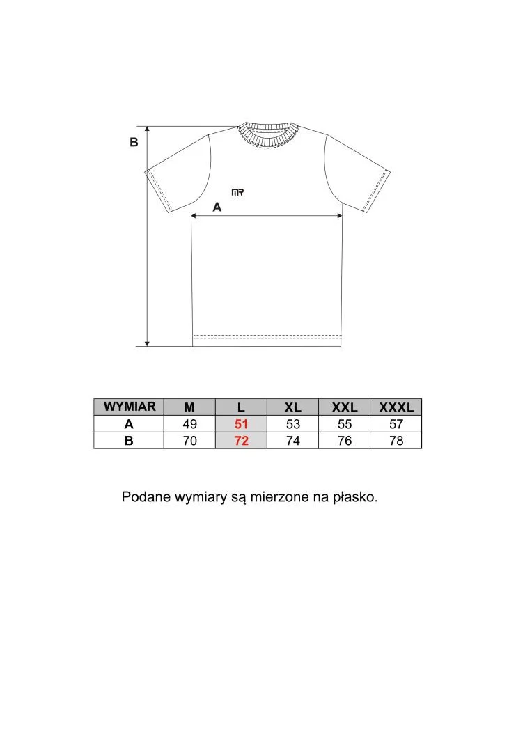Koszulka męska T-shirt bawełniana Premium okrągły dekolt