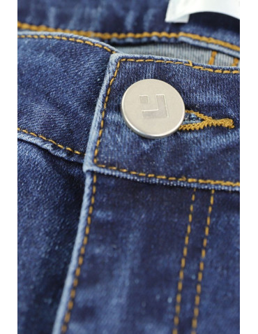Spodnie - Spodnie damskie jeansowe mom fit NIEBIESKI - produkt 9