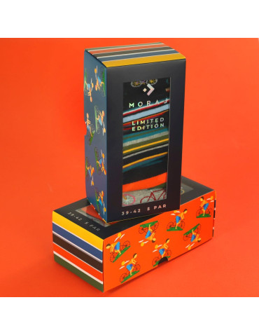 Kolorowe skarpety męskie długie 5 par Limitowana Edycja  - produkt 2