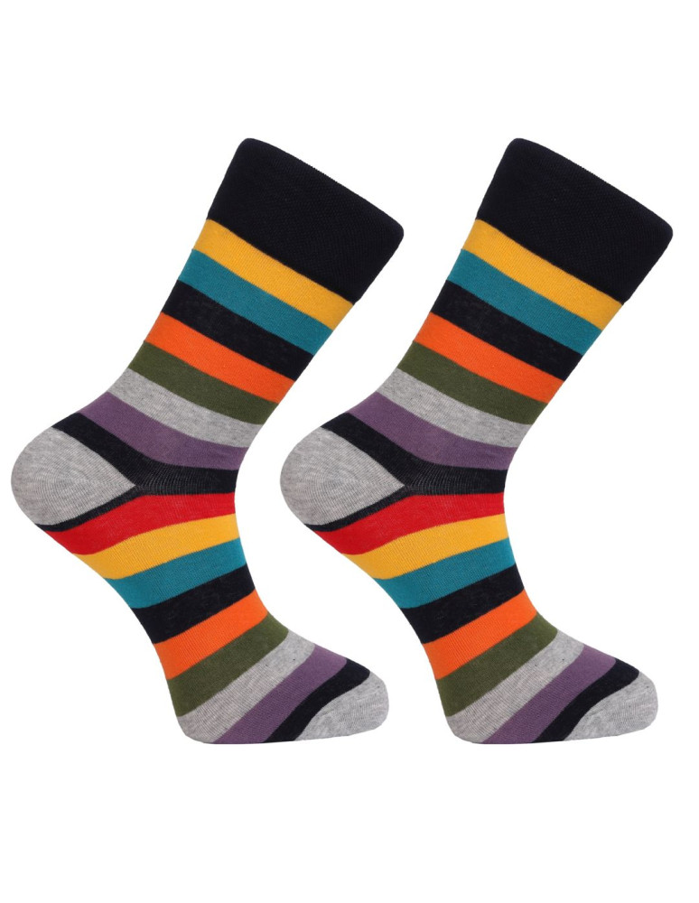 Skarpetki długie - Kolorowe skarpety męskie długie 5 par Limitowana Edycja WIELOKOLOROWY  - produkt moraj.pl 5