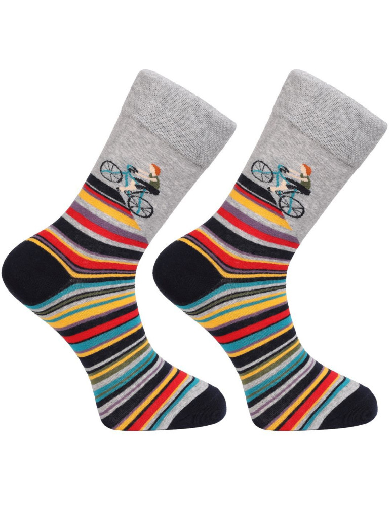 Skarpetki długie - Kolorowe skarpety męskie długie 5 par Limitowana Edycja WIELOKOLOROWY  - produkt moraj.pl 6