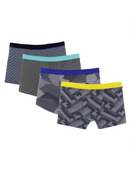 Bokserki chłopięce bawełniane różne wzory 4-pak