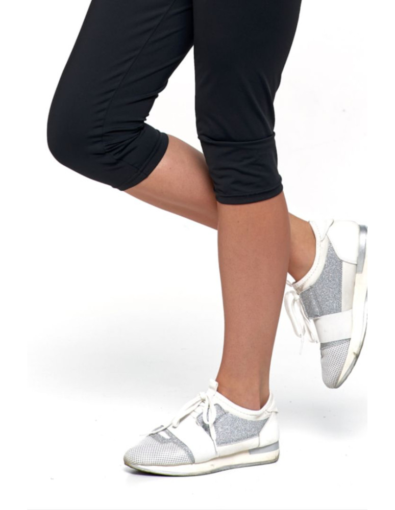 Legginsy - Legginsy damskie z napisem Fitness CZARNY - produkt moraj.pl 4