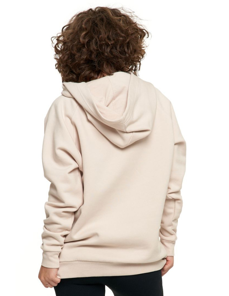 Bluzy - Bluza damska bawełniana z kapturem rozpinana BEŻOWY - produkt moraj.pl 2