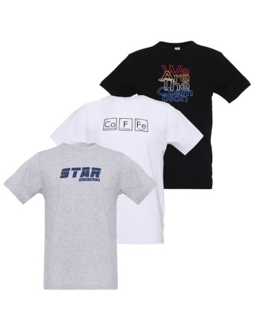 Koszulki, topy, koszule - Koszulka męska T-shirt bawełniany z nadrukiem WZÓR 1 - produkt 1