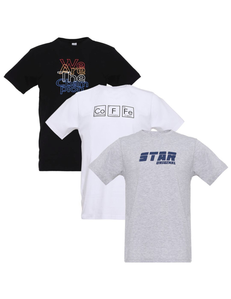 Koszulki, topy, koszule - Koszulka męska T-shirt bawełniany z nadrukiem WZÓR 1 - produkt moraj.pl 5