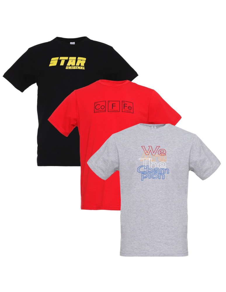 Koszulka męska T-shirt bawełniany z nadrukiem WZÓR 2