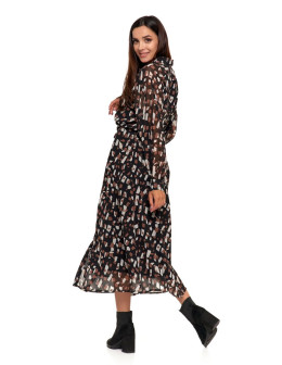 Sukienka damska midi z wiązaniem  - produkt 2