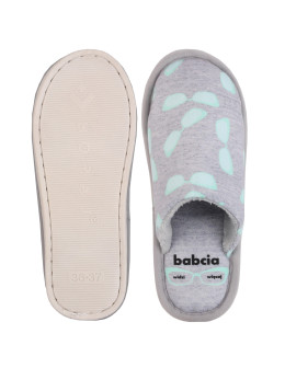 Ciepłe kapcie domowe wsuwane prezent na Dzień Babci