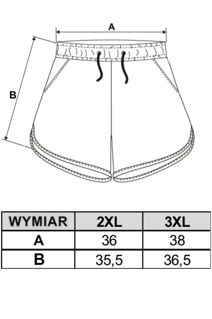 Szorty damskie z miękkiej dzianiny Plus Size Szorty damskie z miękkiej dzianiny Plus Size