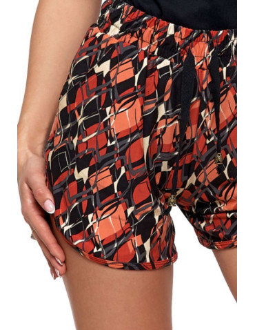 Szorty - Szorty damskie z miękkiej dzianiny Plus Size WZÓR 1 - produkt 2