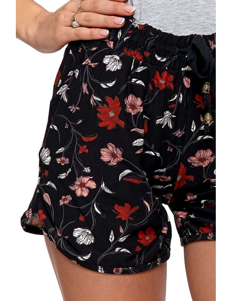 Szorty - Szorty damskie z miękkiej dzianiny Plus Size WZÓR 2 - produkt moraj.pl 2
