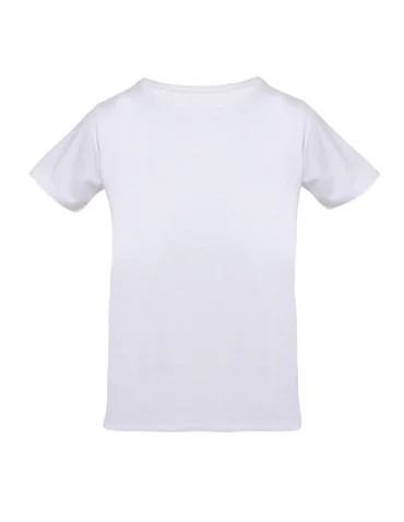 T-shirt bawełniany młodzieżowy - BIAŁY  - produkt 2