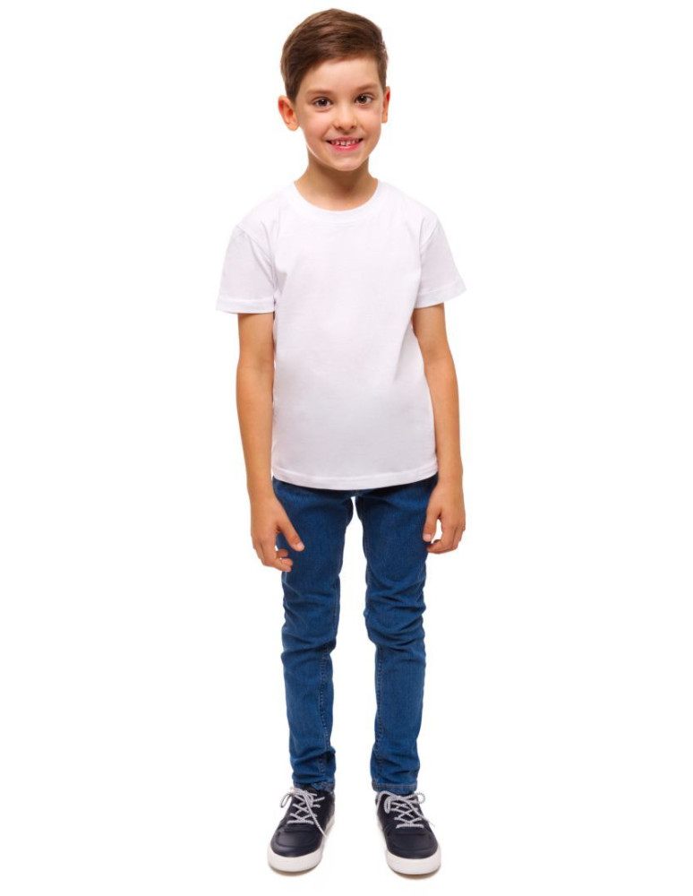 Chłopiec - T-shirt bawełniany młodzieżowy BIAŁY - produkt moraj.pl 3