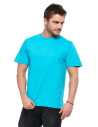 Koszulka męska bawełniana T-shirt TURKUSOWY