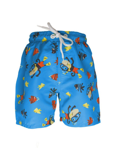 Chłopiec - Szorty kąpielowe chłopięce  z wakacyjnym wzorem GRANATOWY - produkt 2