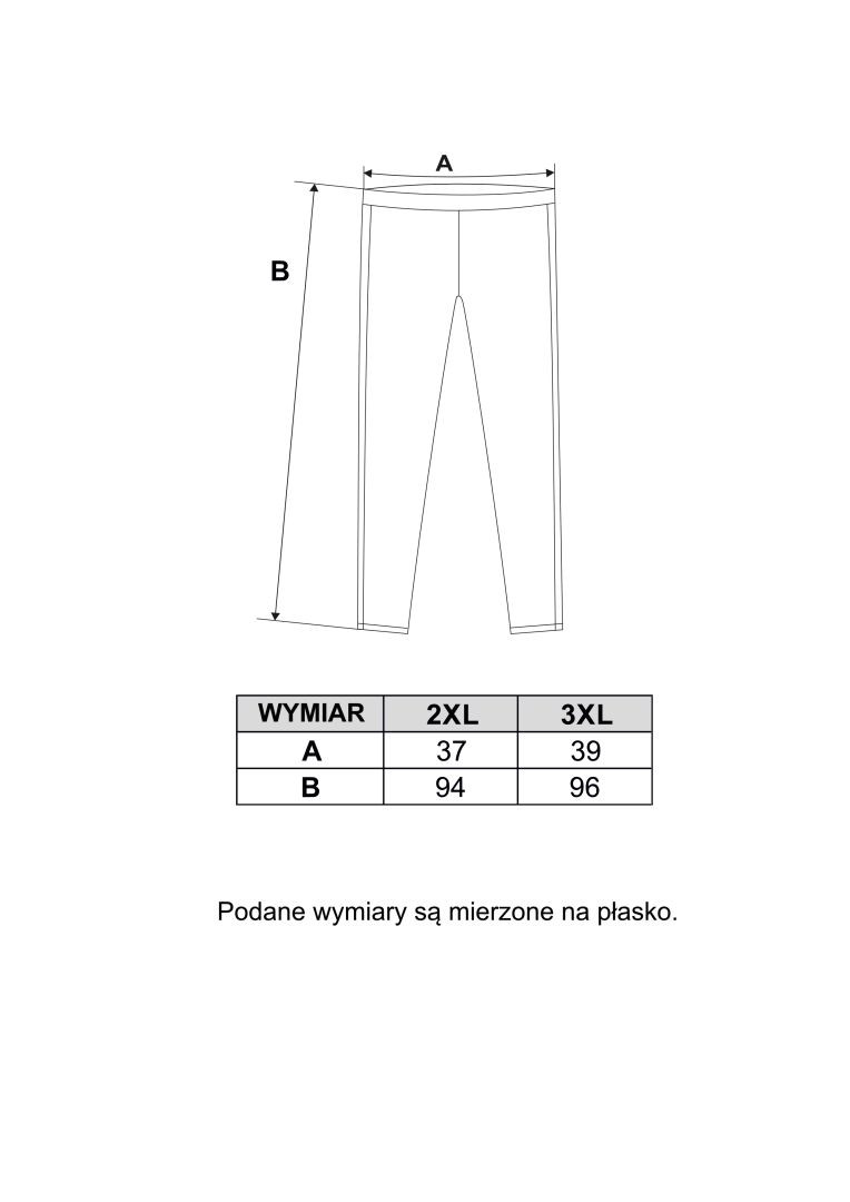 Klasyczne bawełniane legginsy plus size