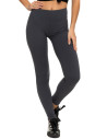 Klasyczne legginsy damskie z wysokim stanem plus size SZARY