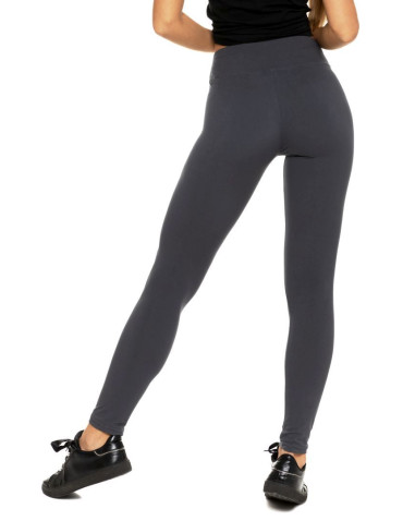 Legginsy - Klasyczne legginsy damskie z wysokim stanem plus size GRANATOWY - produkt 5
