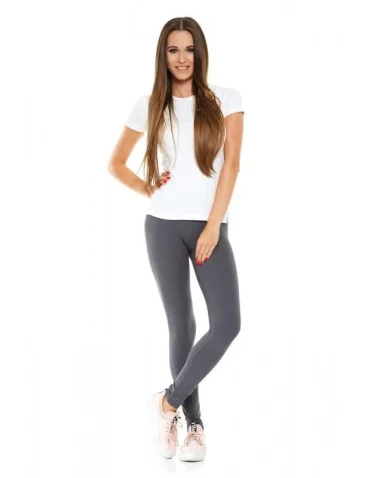 Klasyczne legginsy damskie z wysokim stanem plus size