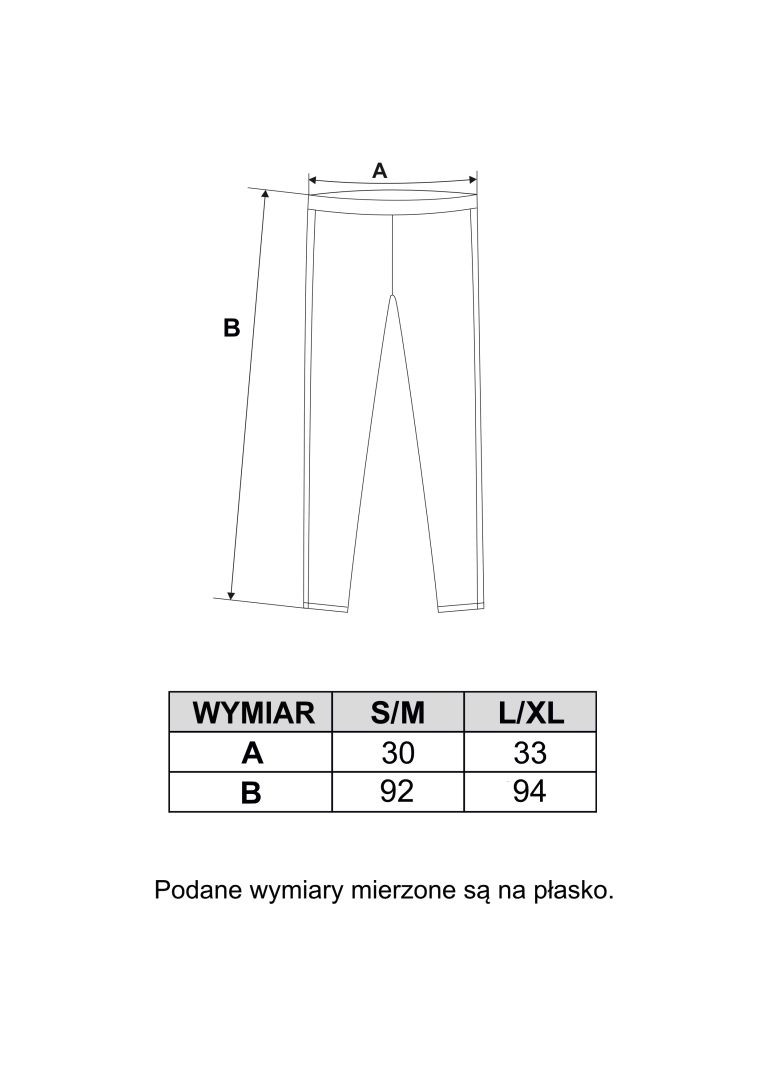 Klasyczne czarne legginsy ocieplane damskie