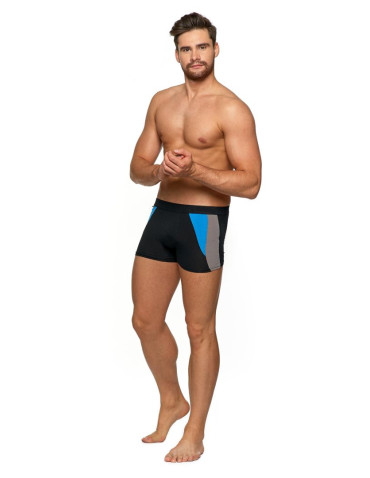 Majtki męskie dopasowane bokserki z kolorem