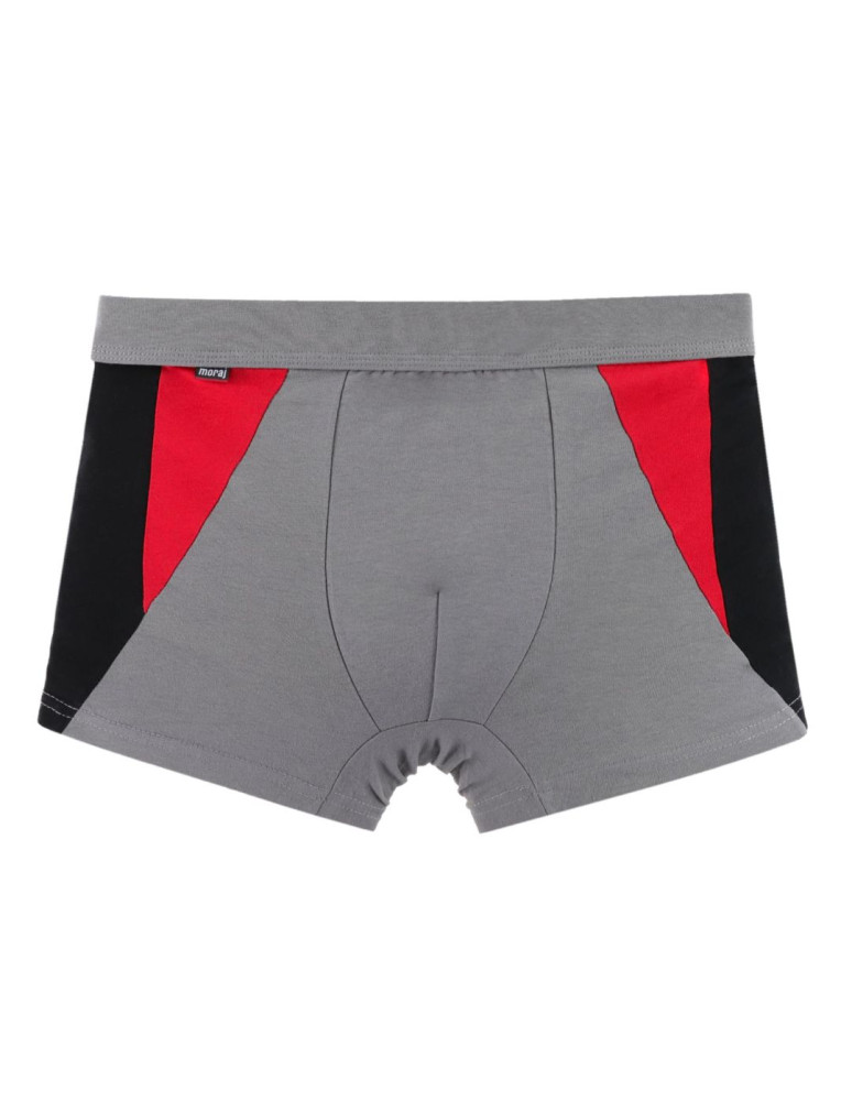 Bokserki dopasowane - Majtki męskie dopasowane bokserki z kolorem GRANATOWY  - produkt moraj.pl 2