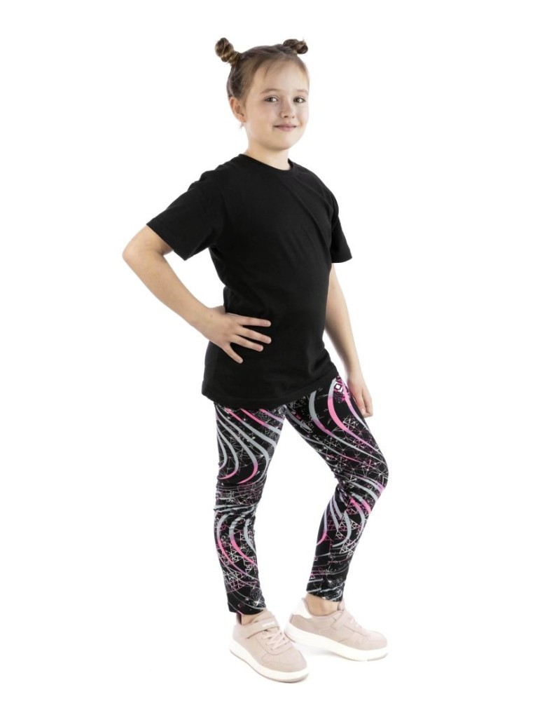 Dziewczynka - Legginsy młodzieżowe geometryczne, ananasy WZÓR 2 - produkt moraj.pl 1