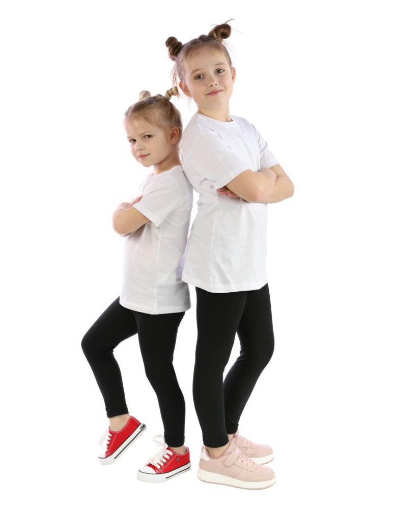 Dziewczynka - Legginsy dziecięce klasyczne CZARNY - produkt moraj.pl 1