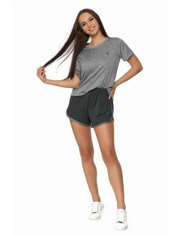 Szorty damskie letnie - Szorty damskie FITNESS SZARY - produkt 1