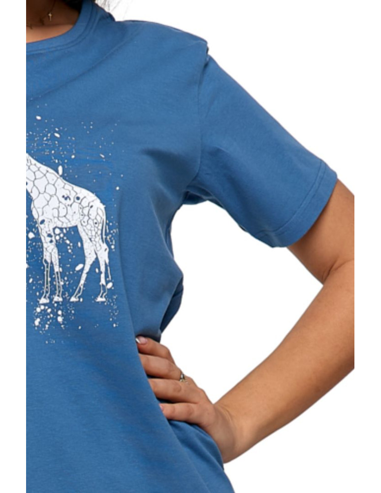 Koszulki i topy - T-shirt damski żyrafa JEANS - produkt moraj.pl 2