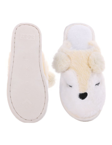 Kapcie i bambosze - Ciepłe kapcie damskie domowe motyw zwierzęcy WIELOKOLOROWY - produkt 3