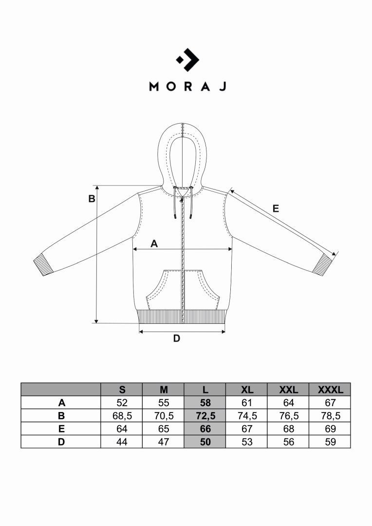 Bluza męska rozpinana z kapturem bawełniana