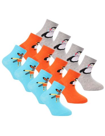 Skarpetki krótkie chłopięce ze zwierzątkami