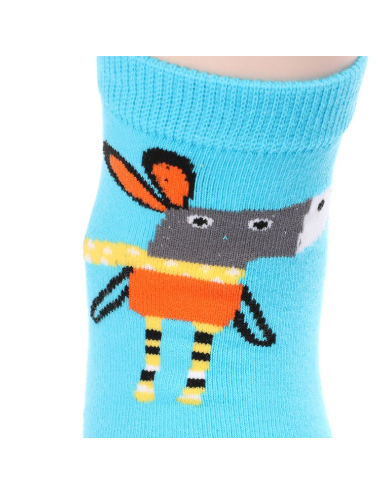 Za kostkę - Skarpetki krótkie chłopięce ze zwierzątkami WIELOKOLOROWY  - produkt moraj.pl 6
