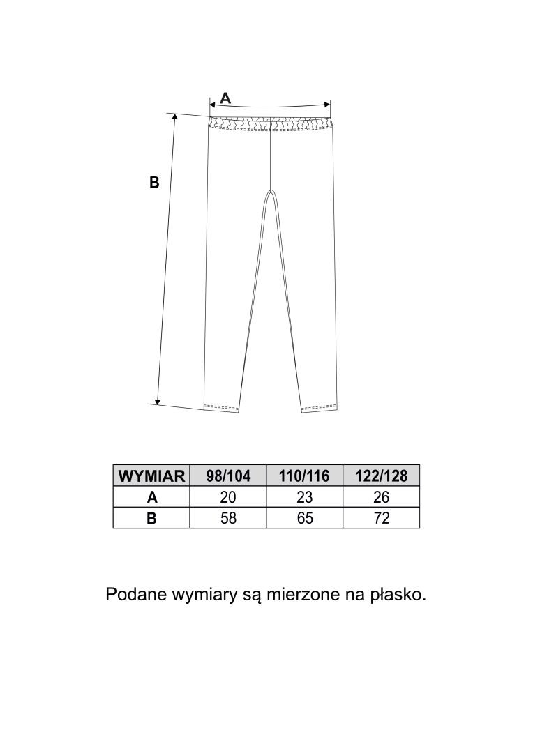 Legginsy dziewczęce z wzorzystym lampasem