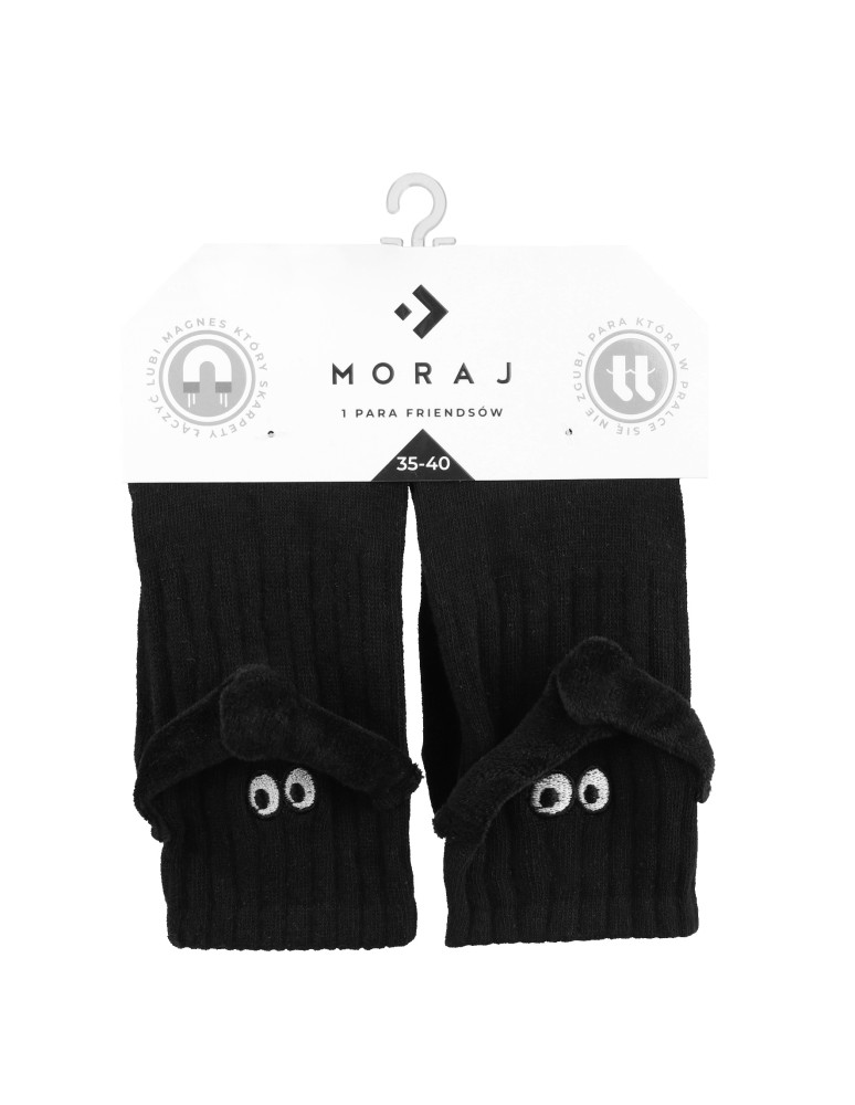 Długie - Zabawne skarpety trzymające ręce magnetyczne FRIENDSY CZARNY - produkt moraj.pl 3