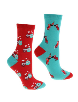Skarpetki damskie zabawne na walentynki 2-pak