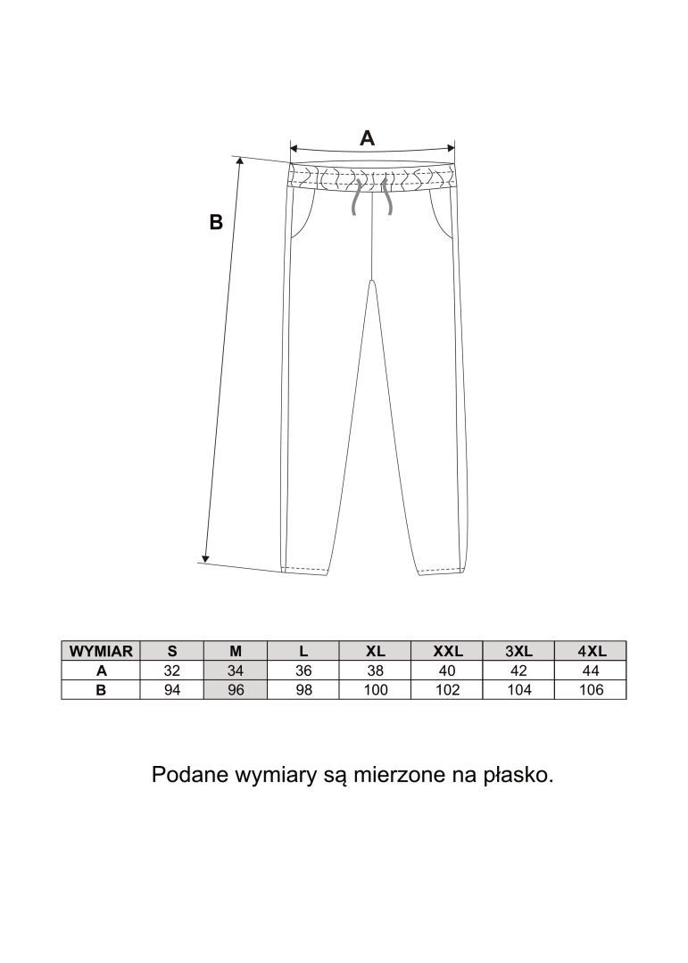 Spodnie damskie dresowe z haftem plus size