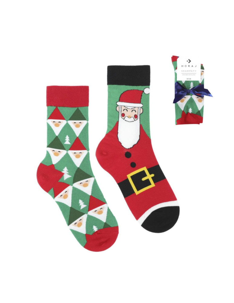 Skarpety dziecięce długie Mikołaj WIELOKOLOROWY