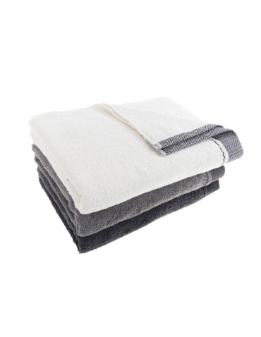 Kąpielowe - Bawełniany ręcznik łazienkowy 70x140 cm, 50x100 cm JASNY SZARY - produkt 1