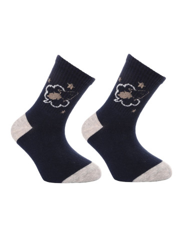 Długie - Skarpetki chłopięce długie szeroki ścigacz kosmos 3-pak WIELOKOLOROWY - produkt 7